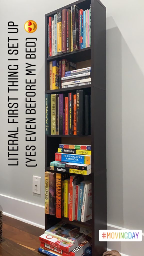 bookshelf in my new apartment!