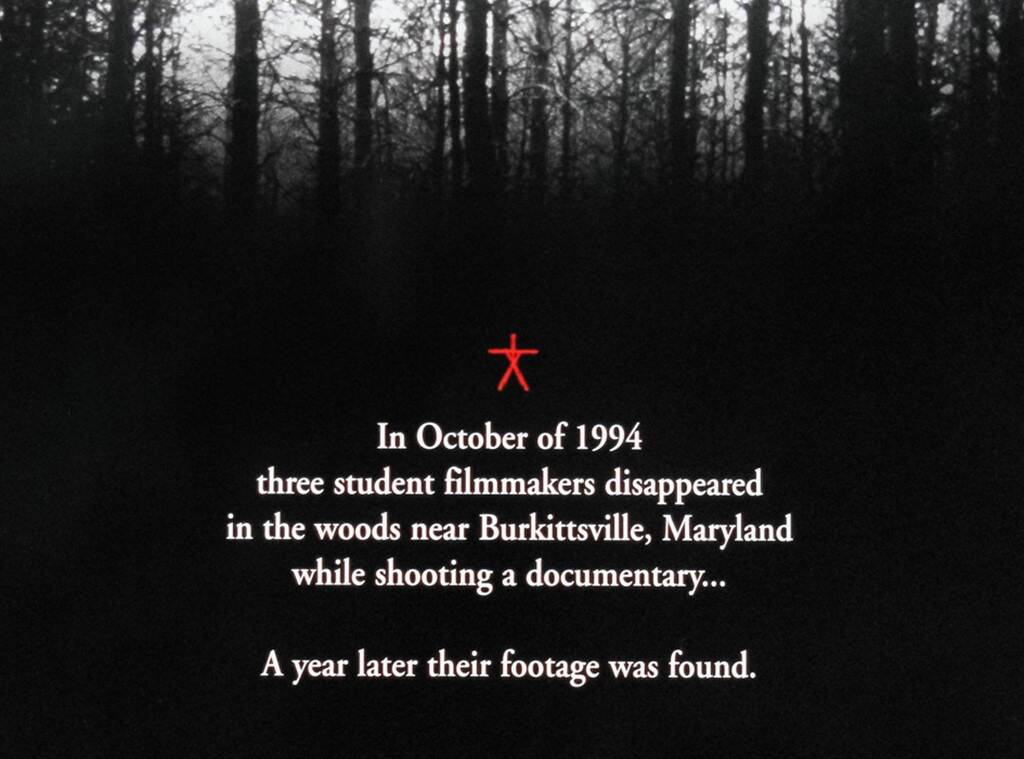 screenshot of opening text from The Blair Witch Project movie