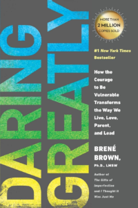 Daring Greatly book cover, author: Brene Brown